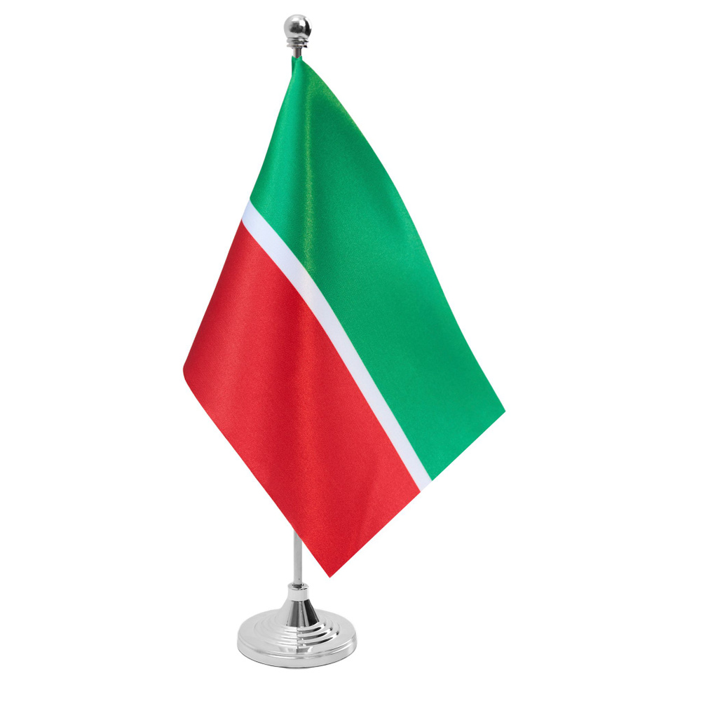 Национальный флаг Республики Татарстан, размер: 15х22 см, материал: атлас  #1