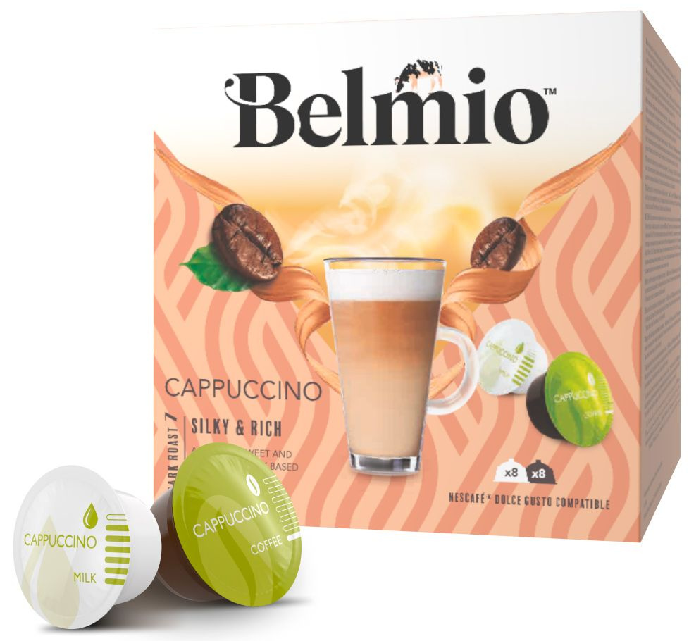 Капсулы Dolce Gusto Belmio Cappuccino, 16 капсул, 8 порций #1