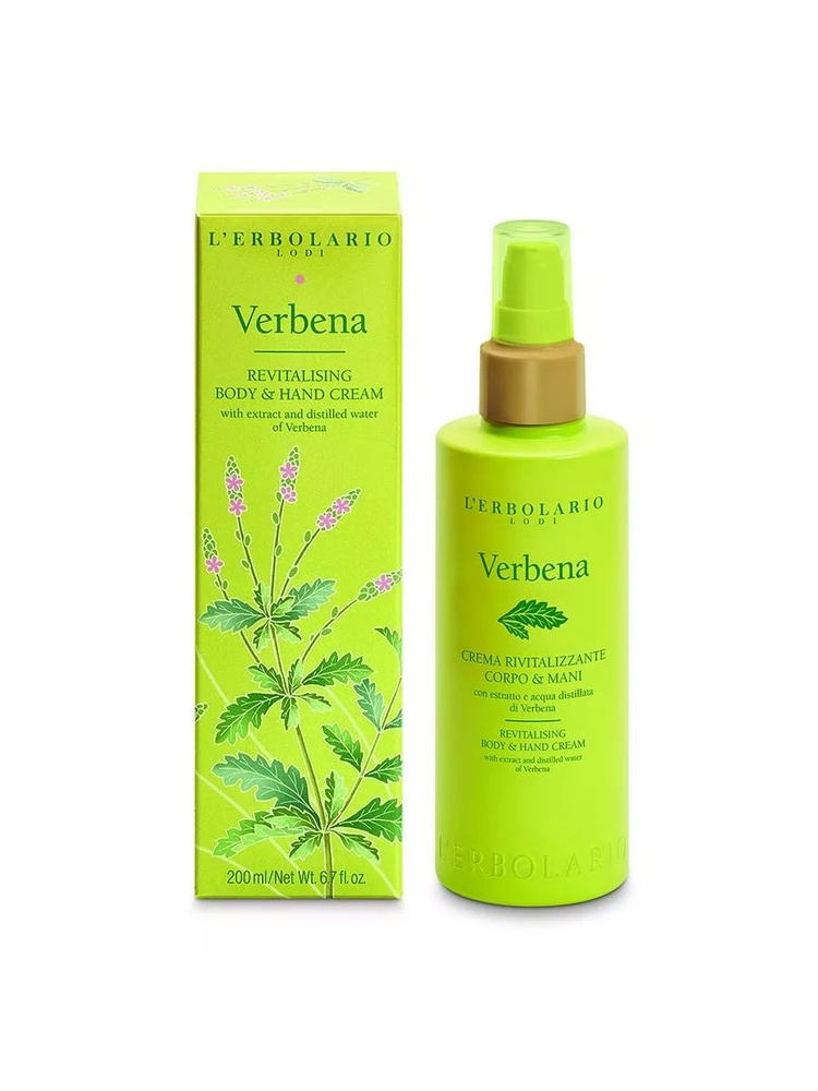 L'Erbolario Восстанавливающий крем для тела и рук Verbena Revitalising Body & Hand Cream, 200 мл  #1