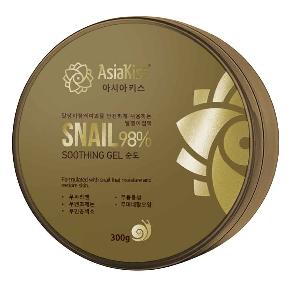 AsiaKiss Гель многофункциональный для лица и тела SNAIL 98% Regeneration & Smoothing, регенерация и разглаживание, #1