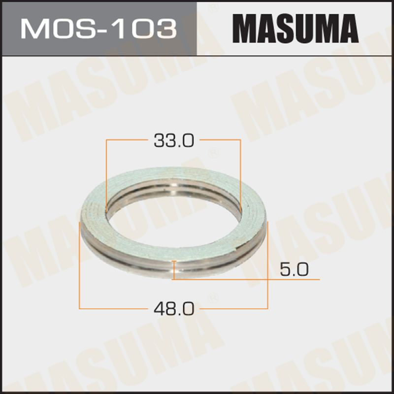 Masuma Прокладка глушителя, арт. MOS-103, 1 шт. #1