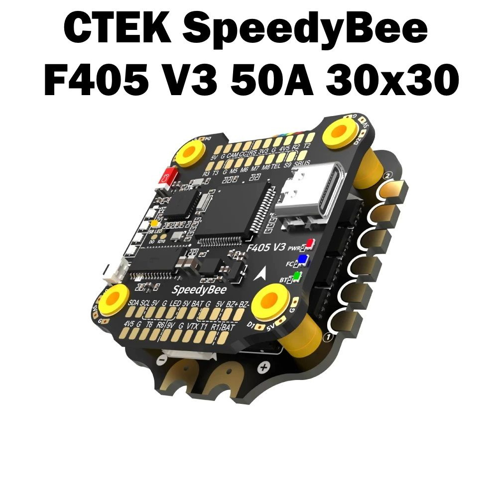 Стек полетный контроллер + регулятор скорости AIO SpeedyBee F405 V3 BLS ESC 50A 30x30 для FPV  #1