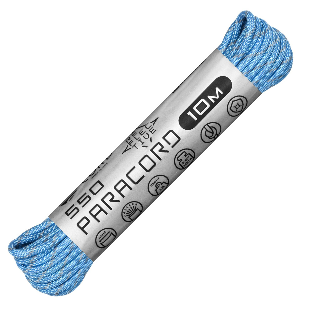 Паракорд 550 CORD nylon 10м RUS световозвращающий (carolina blue) #1