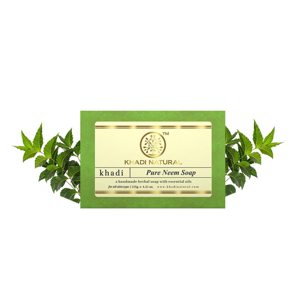 Мыло Ним Кхади (Khadi Pure Neem soap), 125 грамм #1