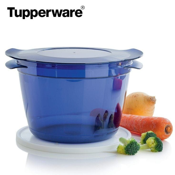 Кастрюля "Микрокук" 2,25 л. для СВЧ синяя. Tupperware #1