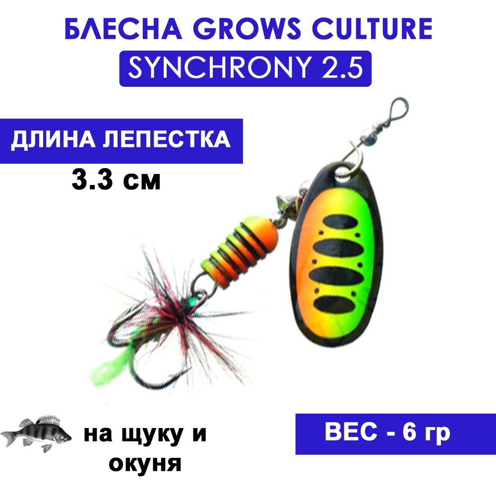 Блесна вращающаяся Grows Culture Synchrony #2.5 T01-004 (6 гр) #1