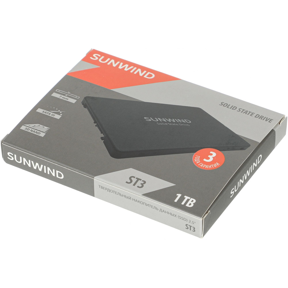 SUNWIND 1 ТБ Внутренний SSD-диск SWSSD001TS2T (SWSSD001TS2T) #1