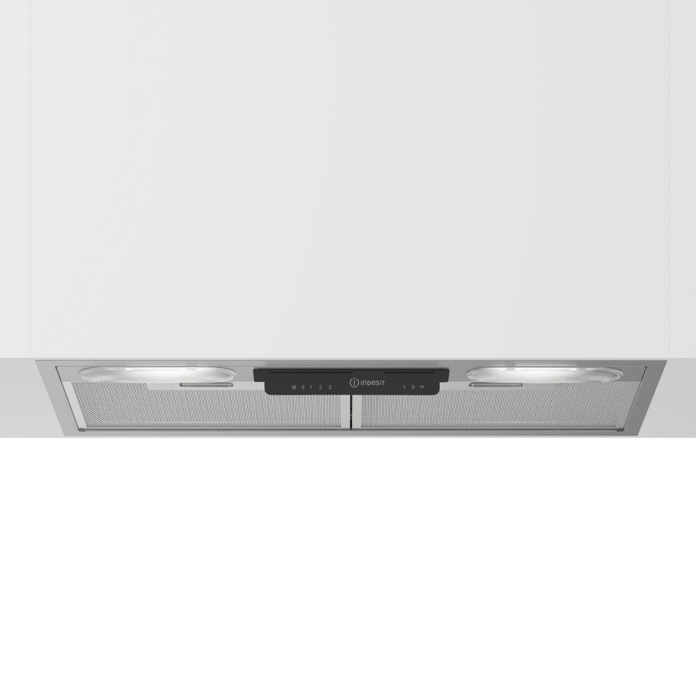 Вытяжка встраиваемая Indesit INAE 52FLS X нержавеющая сталь 8690842584664 управление: ползунковое (1. #1