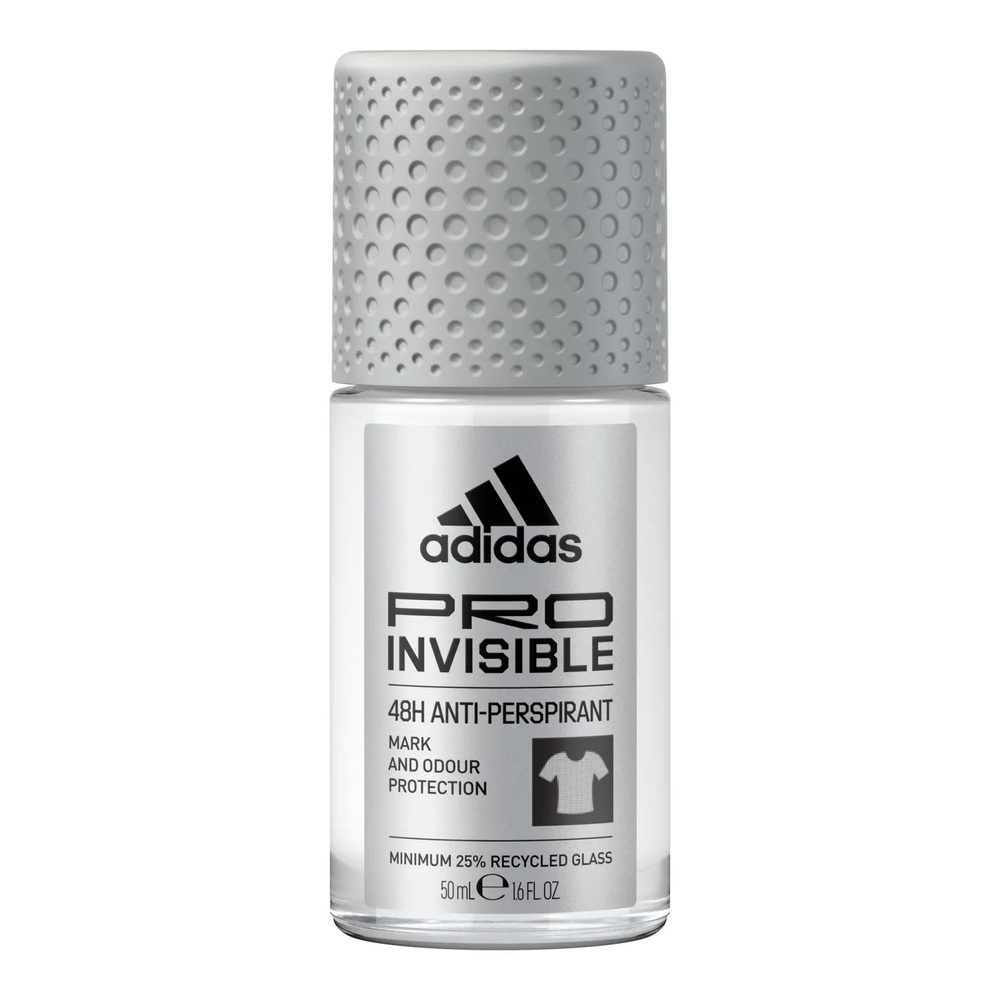 Дезодорант роликовый Adidas Pro Invisible 48 часов 50 мл (Из Финляндии)  #1