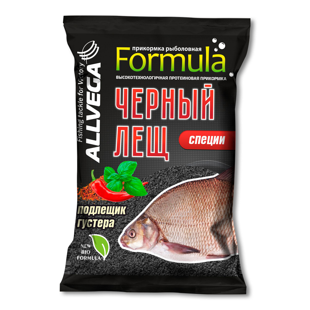 Прикормка для рыбалки ALLVEGA "Formula Bream Spice" 0,9кг (ЧЕРНЫЙ ЛЕЩ СПЕЦИИ), 1 штука  #1