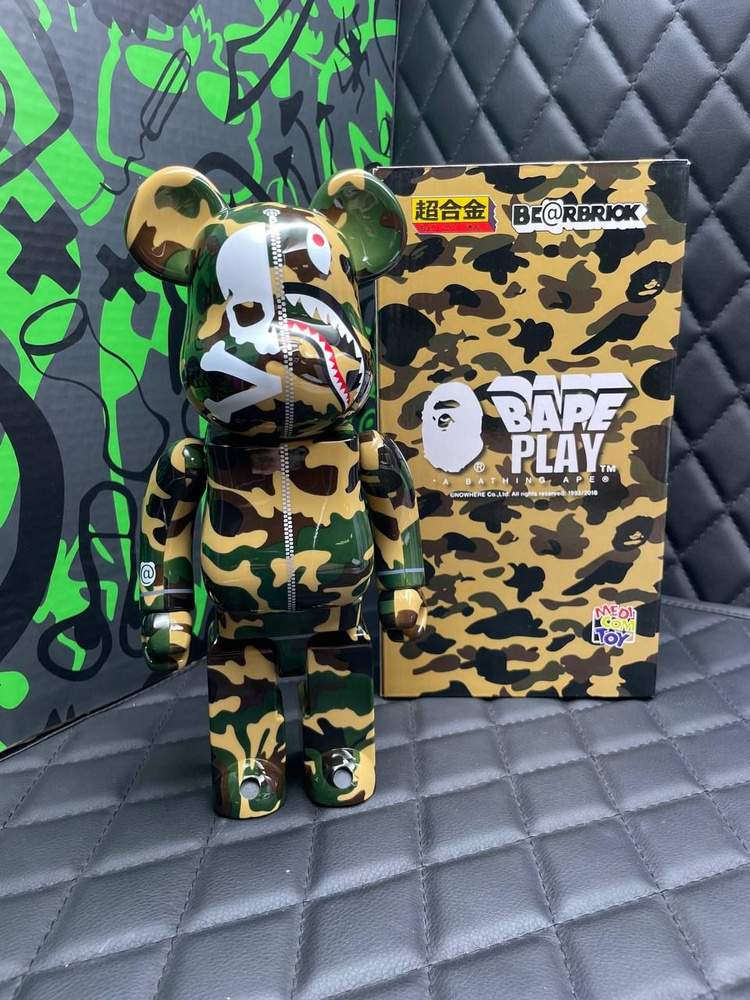 Игрушка Bearbrick BAPE x Mastermind 28см ABS #1