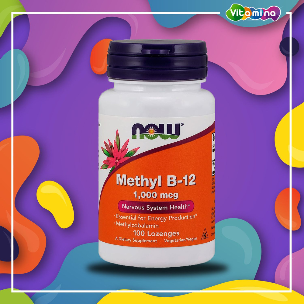 Now Foods Метилкобаламин Methyl B-12 1000 мкг 100 пастилок #1