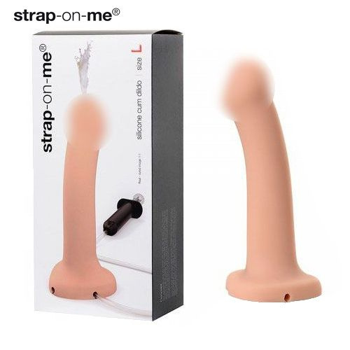 Strap-On-Me Фаллоимитатор Dildo Semi-Realistic с функцией эякуляции, ванильный (L - 19.6 см х 3.6 см) #1