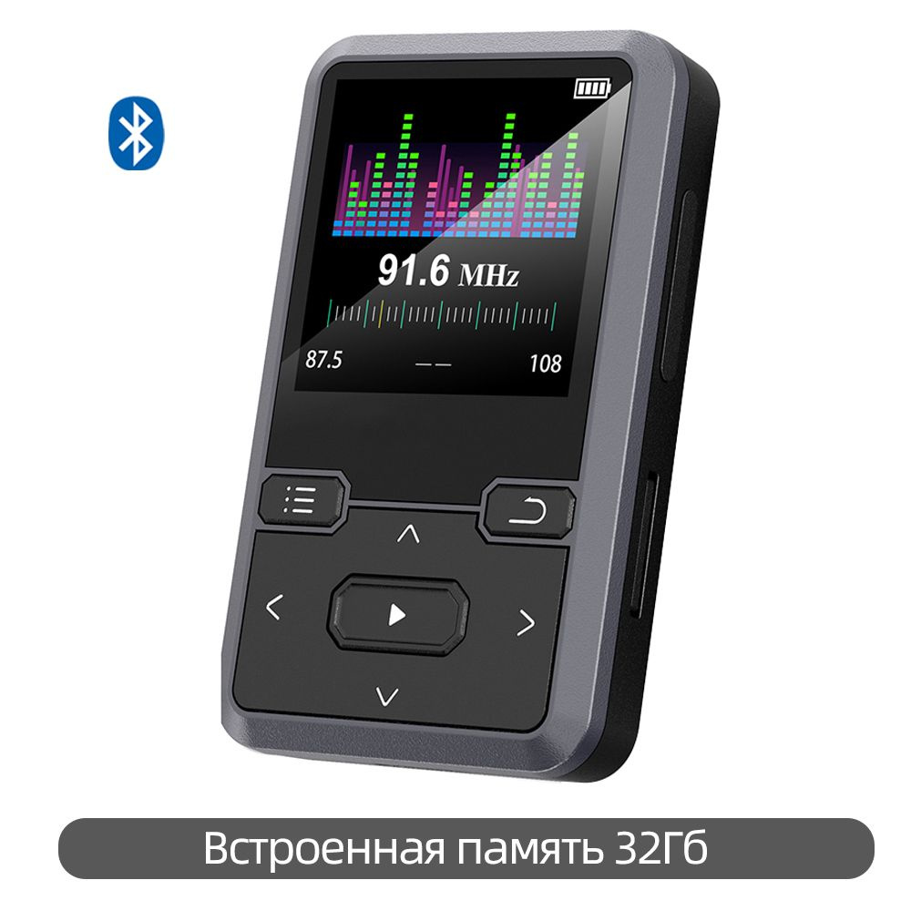 BENJIE MP3-плеер M10 Bluetooth с клипсой, черный #1