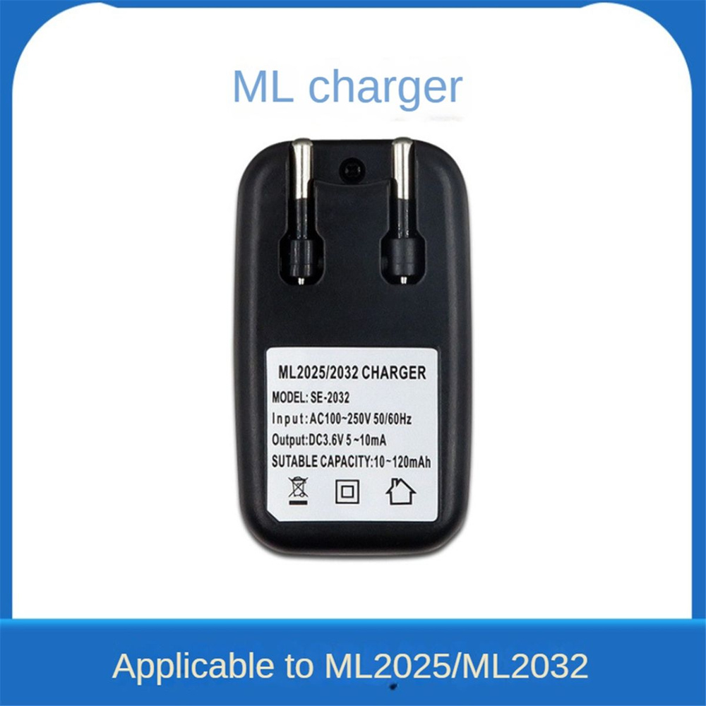 3.6V зарядное устройство для литиевых батарей 2032 2025 для ML2032 ML2025 EU Plug  #1