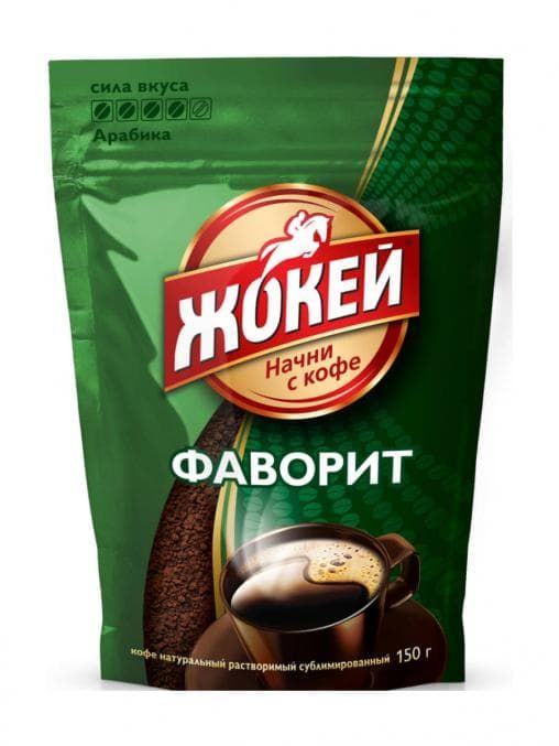 Жокей Кофе растворимый гранулированный Фаворит, 150 г #1