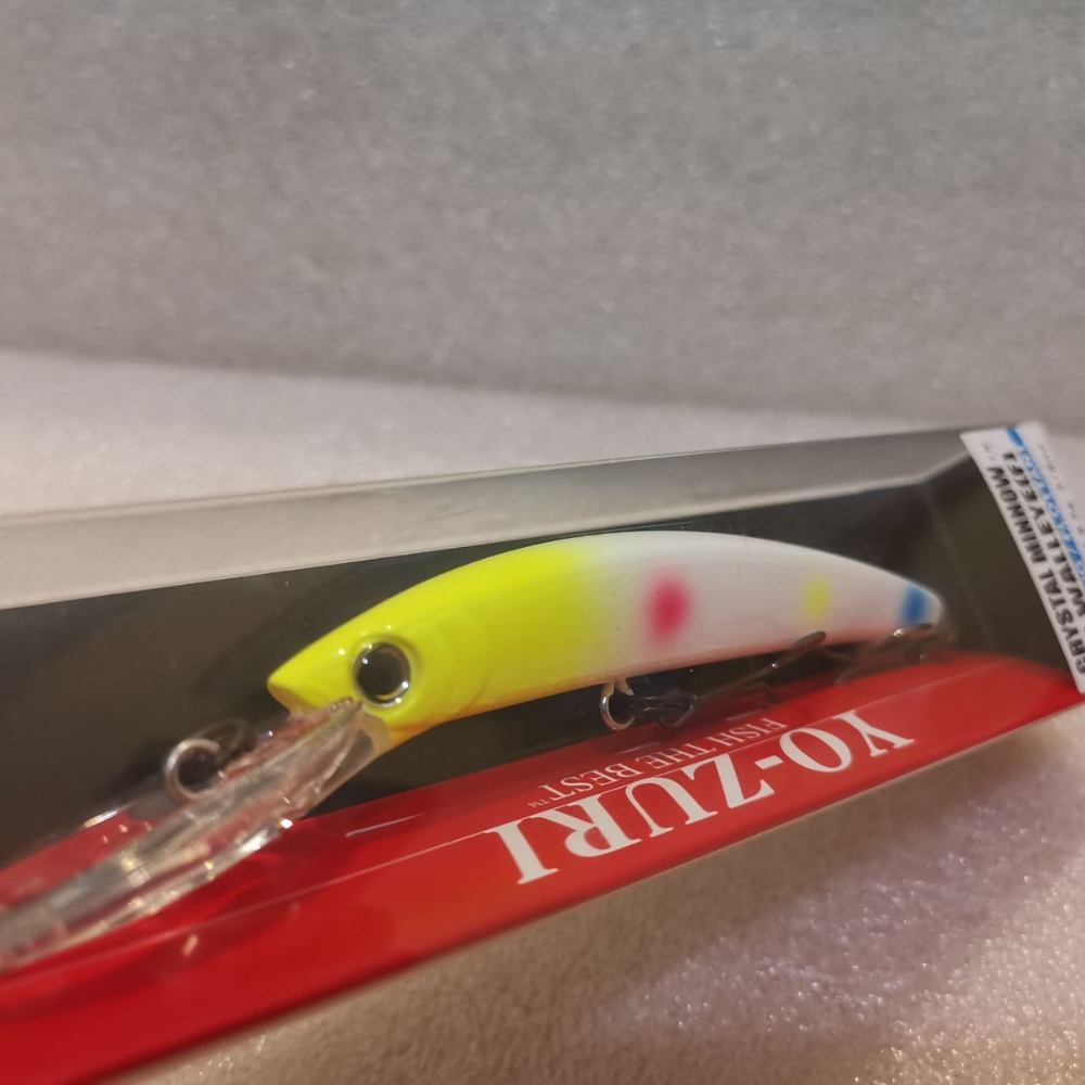 Воблер YO-ZURI CRYSTAL MINNOW DD WALLEY 90F R1205-WB (90мм,9.5г) (R538) #1