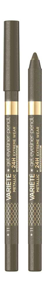 EVELINE Карандаш для глаз гелевый Variete Gel Eye Liner, 10 мл, 11 Khaki #1