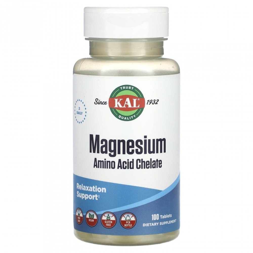 Kal Magnesium Chelated 220 мг 100 таб #1