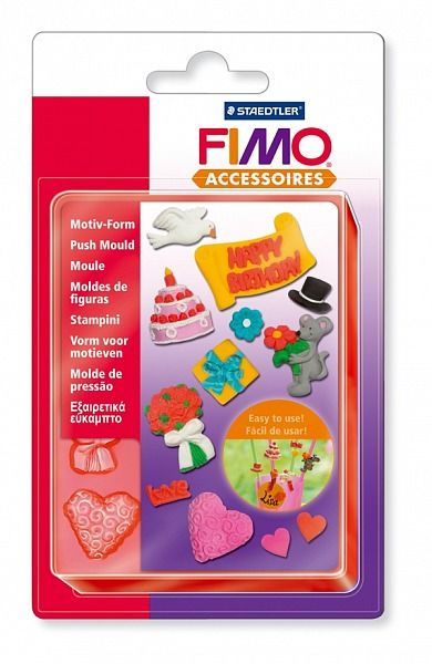 Силиконовые формочки для литья FIMO Свадьба и праздники , 11 форм, 3x3 см  #1