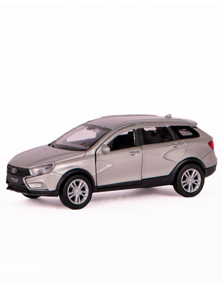 Машинка 1:38 LADA Vesta SW Cross Серебряный с пруж мех #1