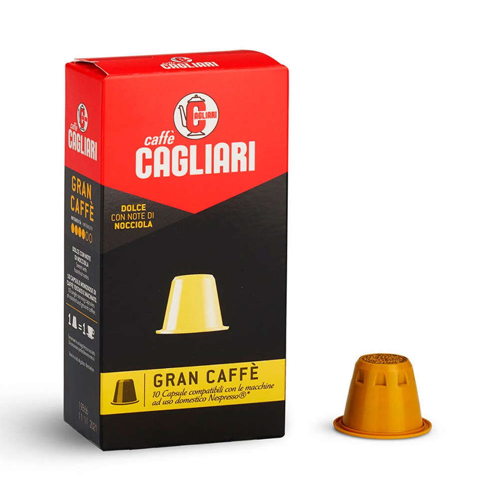 Cagliari Gran Caffe 10 caps 5,6 гр молотый #1