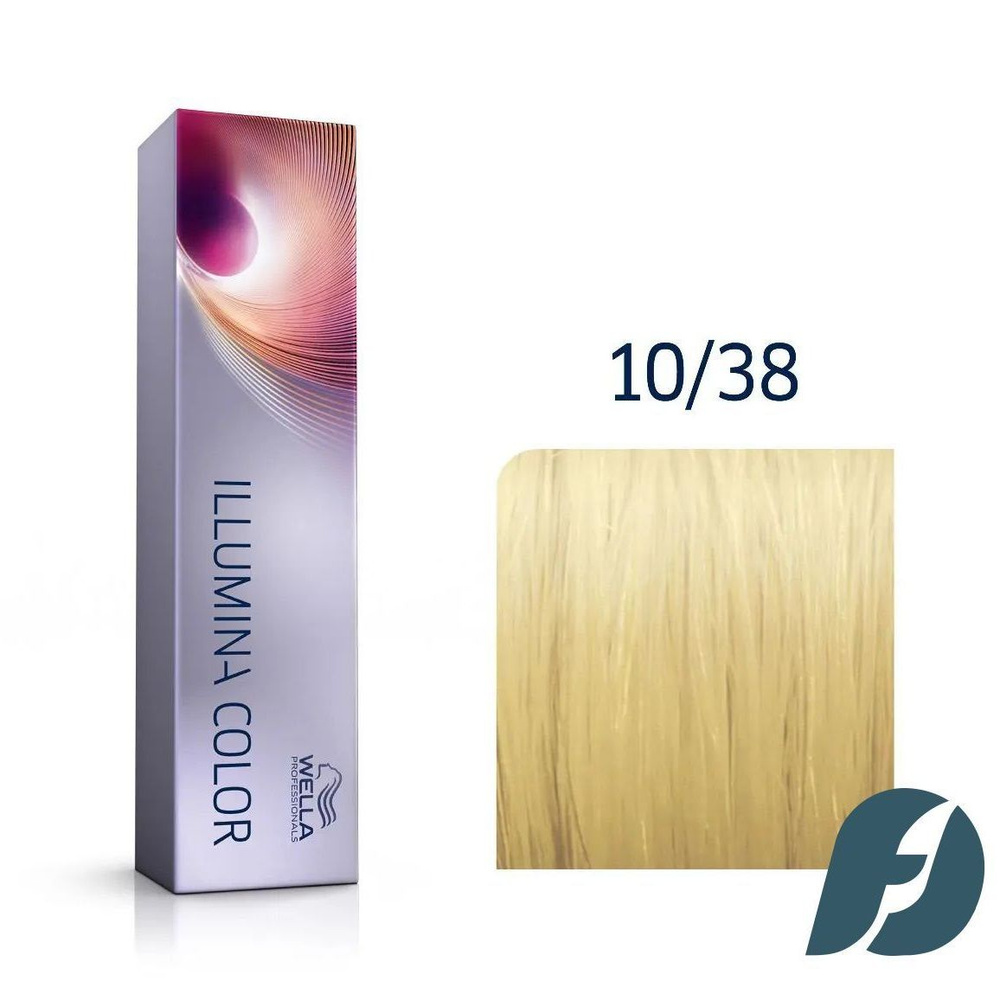 Wella Professionals Illumina Color 10/38 Крем-краска для волос - Яркий блонд золотисто-жемчужный, 60мл #1