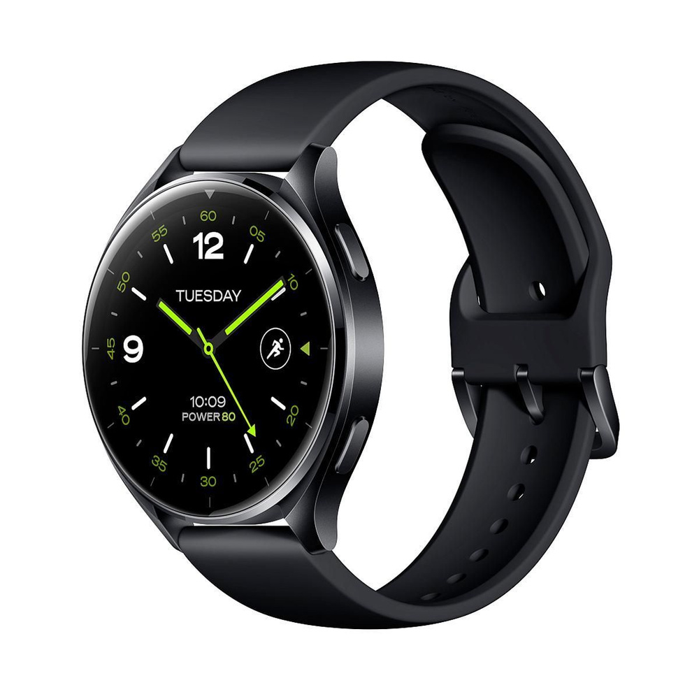 Мужские умные электронные наручные смарт часы Xiaomi Watch 2 Black Case and Black Strap M2320W1 (Q26005X53) #1