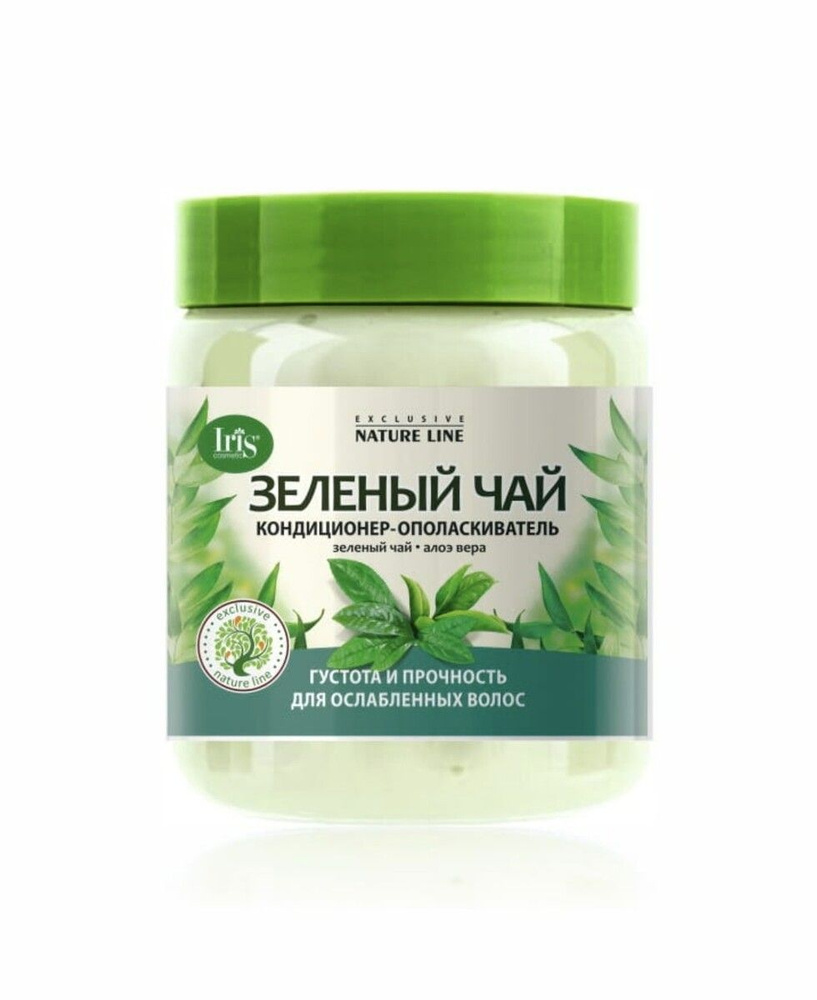 Кондиционер-ополаскиватель для волос, Зелёный чай, IRIS Exclusive nature line, 500 мл  #1