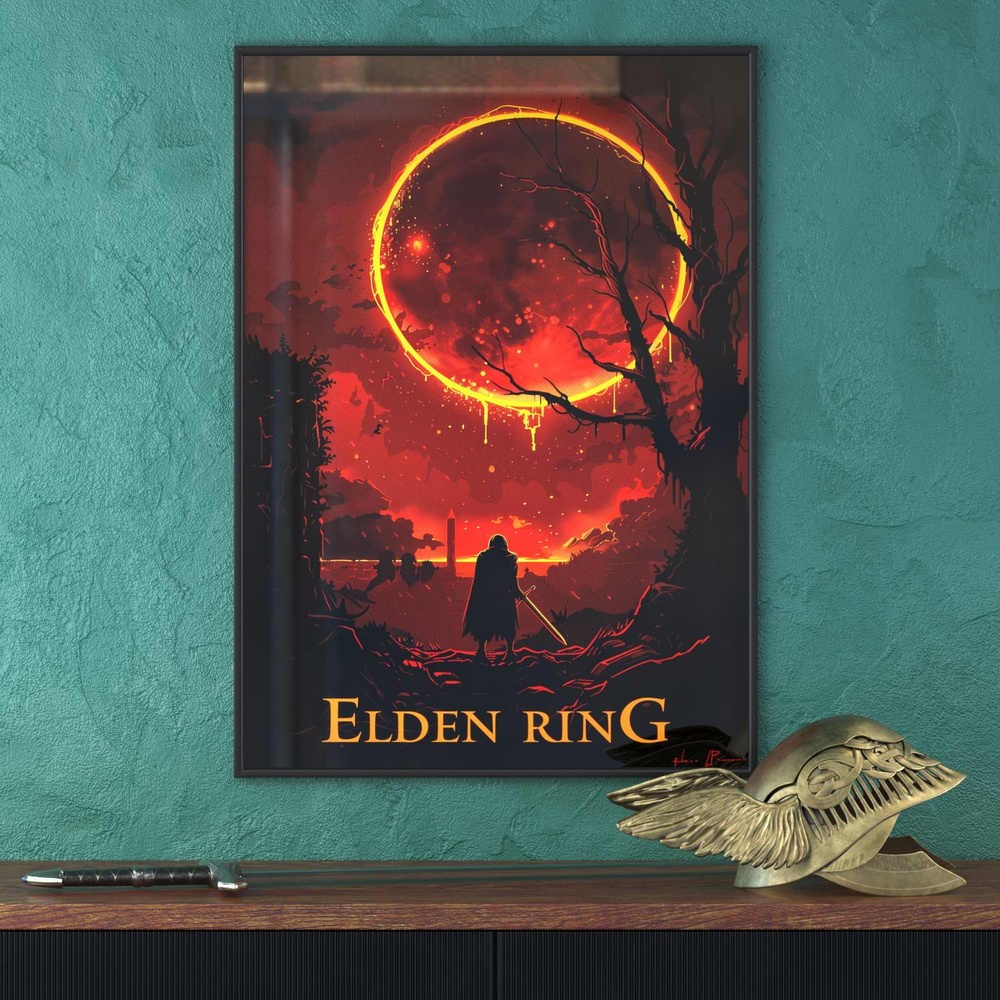 Постер Elden Ring Pixel Red #1