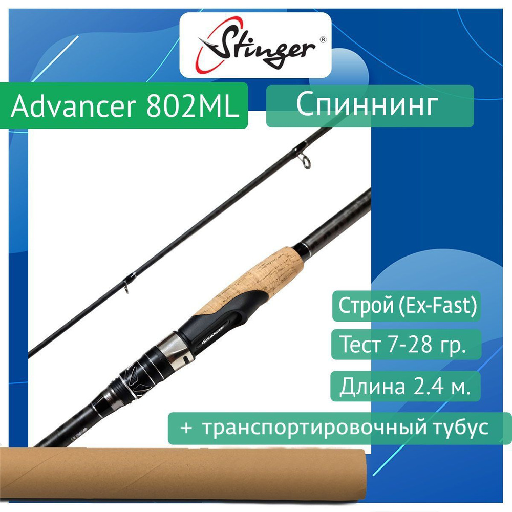 Спиннинг Stinger Advancer 802ML 2,40m 7-28gr #1