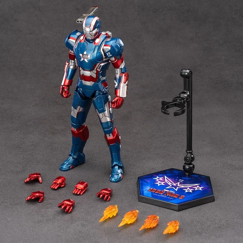 ZD TOYS Marvel подвижные фигурки,Iron Patriot 18 см #1