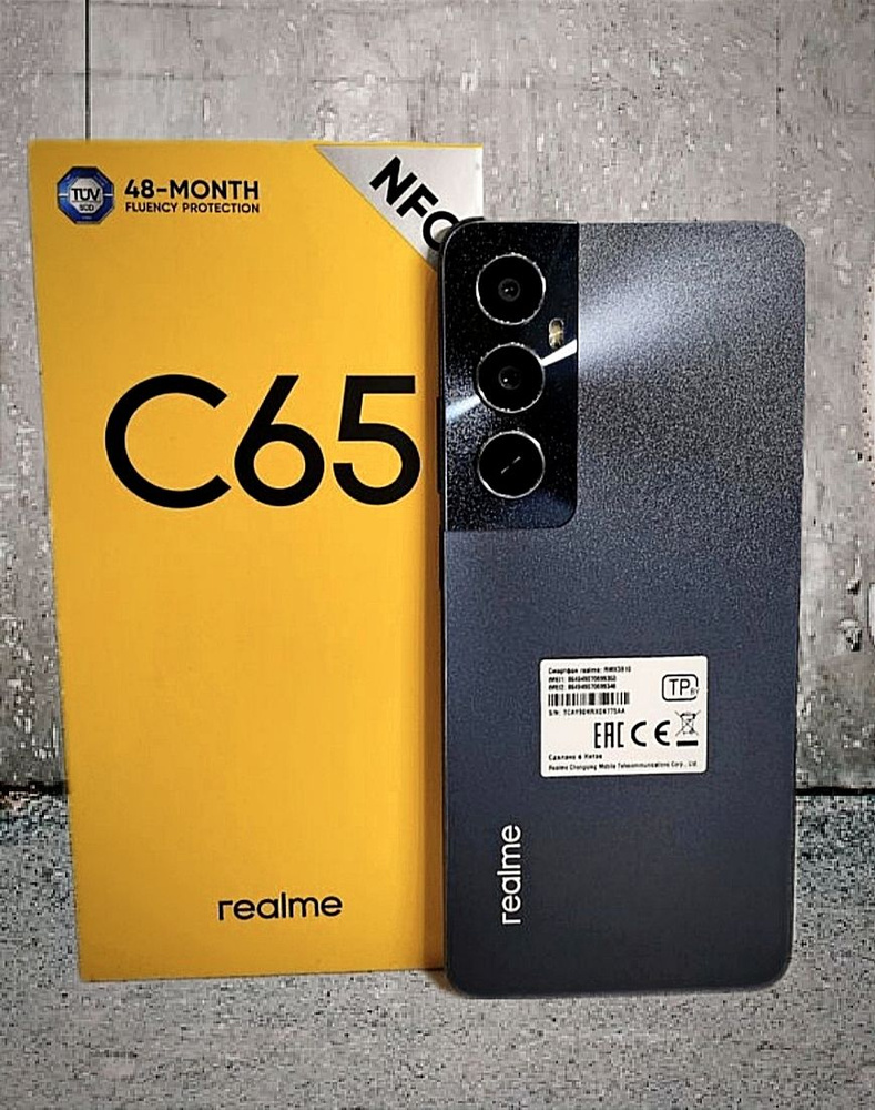 realme Смартфон C65 RMX3910 8/256 ГБ, черный #1