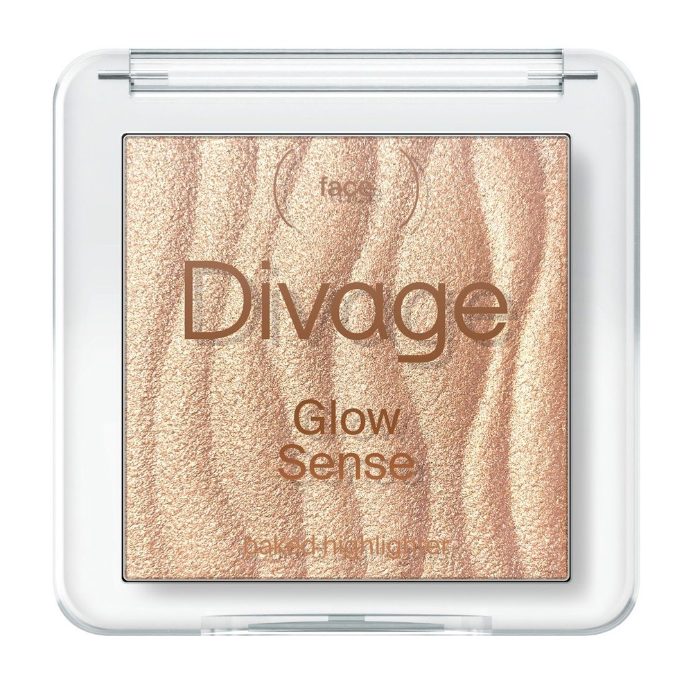 DIVAGE Хайлайтер для лица запеченный Glow Sense Baked Highlighter, 15 г, 03  #1