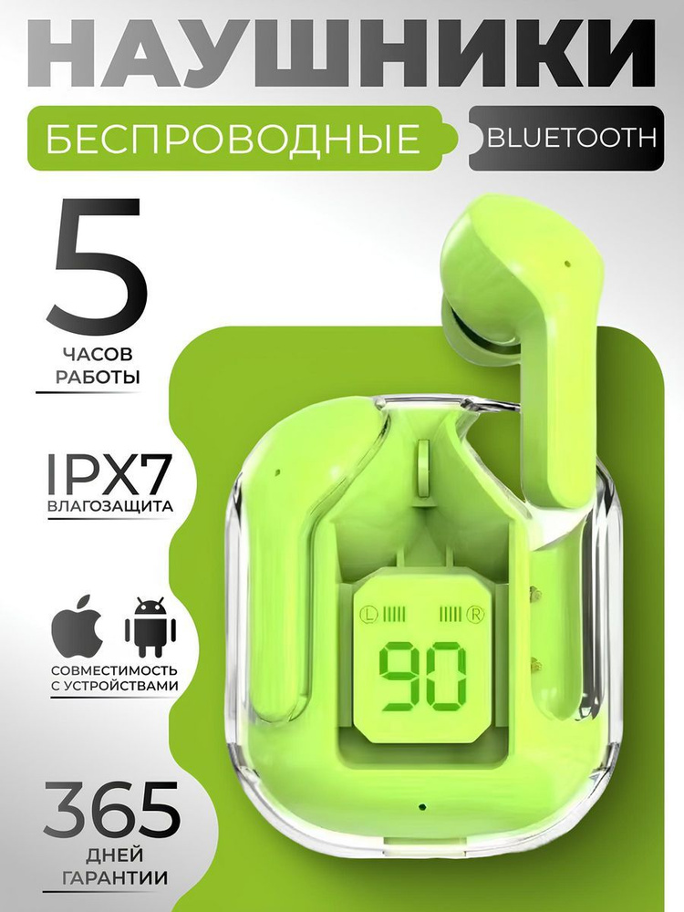 Беспроводные наушники с микрофоном для iPhone и Android #1