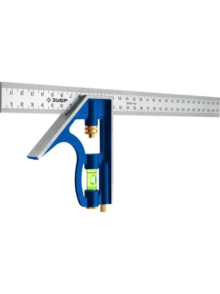 ЗУБР 300 мм Комбинированный многофункциональный угольник.  #1