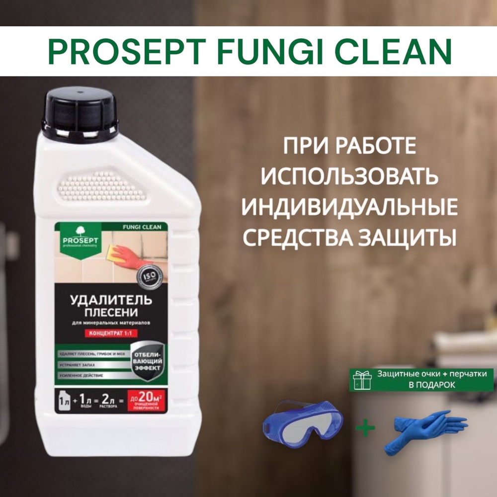 Удалитель плесени - PROSEPT FUNGI CLEAN, концентрат 1:1, 1 л #1