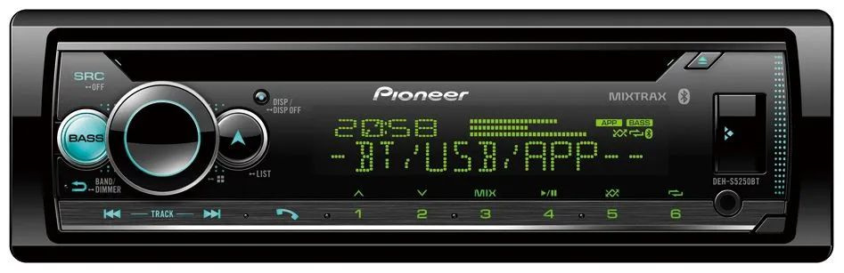 Автомагнитола CD Pioneer Deh-s5250bt 1DIN 4x50Вт Deh-s5250bt #1