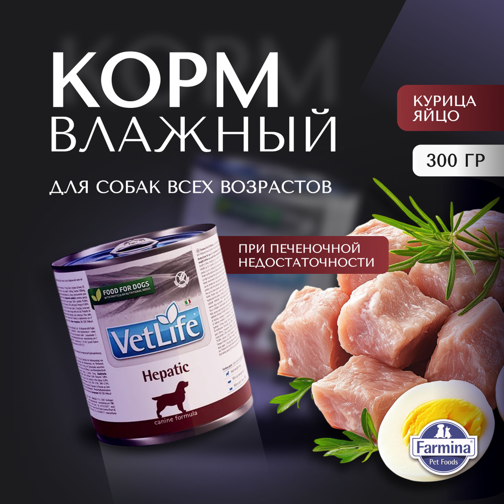 Влажный корм Farmina Vet Life Hepatic для собак при печеночной недостаточности, 300г  #1