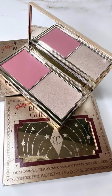 Палетка для лица мини Charlotte Tilbury Hollywood Blush & Glow Glide Palette (Fair-Medium) 7,5 г  #1