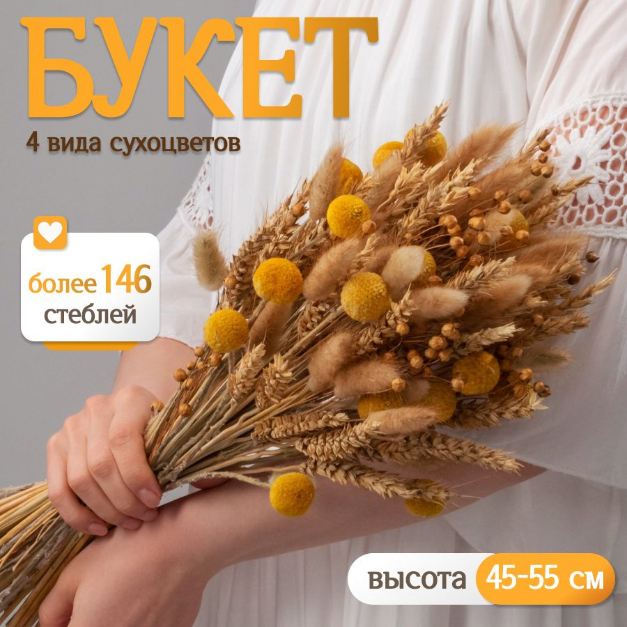 Букет из сухоцветов для декора Elka.bio #1