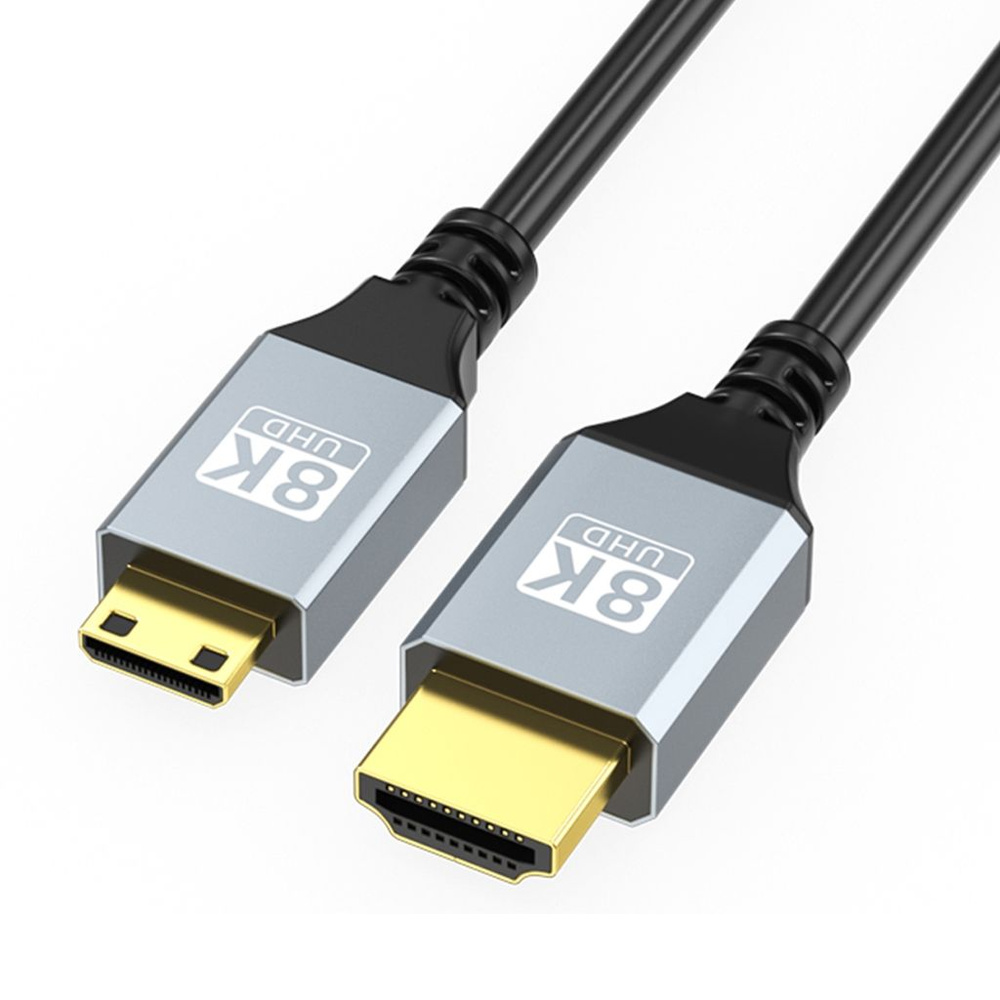 Металлический 2.1 мини HDMI к видео кабель 8K-5m-прямой #1