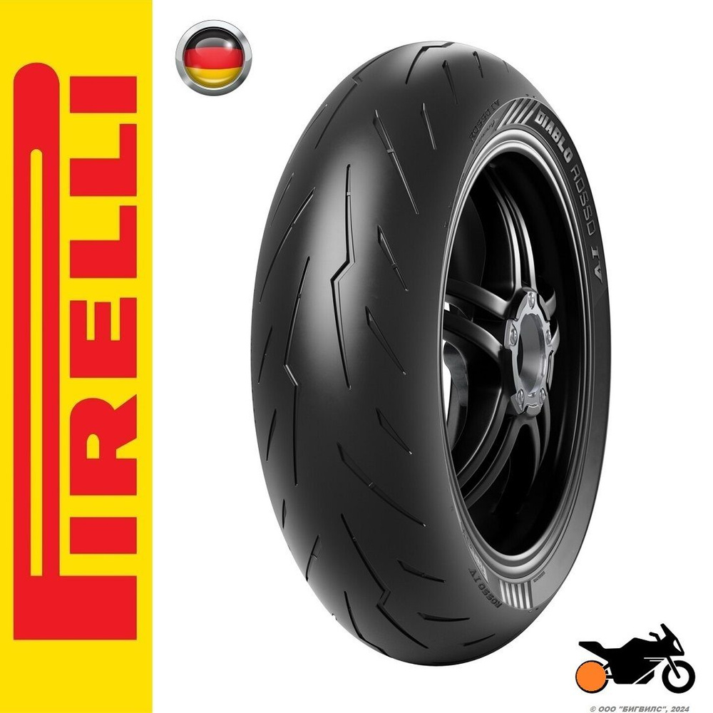 Pirelli Diablo Rosso 4 Мотошины  190/55 R17 75 W Rear #1