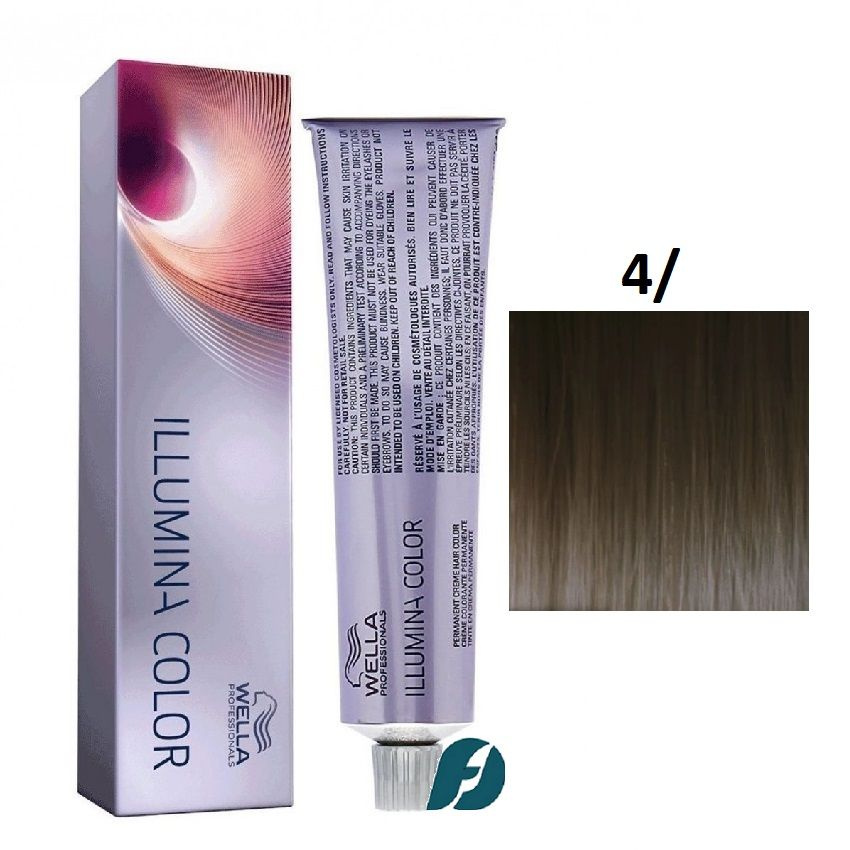 Wella Professionals Illumina Color 4/ Крем-краска для волос - Коричневый, 60мл  #1