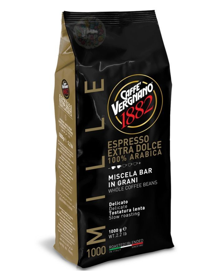 Кофе в зёрнах Espresso Extra Dolce Vergnano, 1 кг, Италия #1