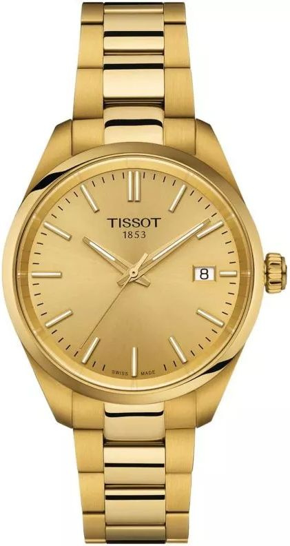 Tissot Часы наручные Кварцевые Швейцарские кварцевые наручные женские часы Tissot PR 100 T150.210.33.021.00 #1