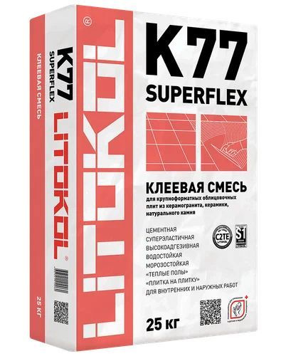 LITOKOL Клей для плитки LITOKOL SUPERFLEX K77 25 кг #1