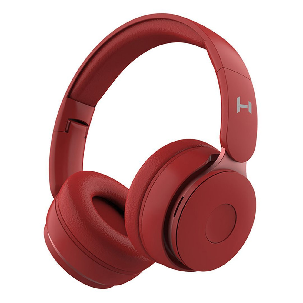 Наушники беспроводные накладные Harper HB-215 red, Bluetooth / складные / микрофон / подарок маме / подарок #1