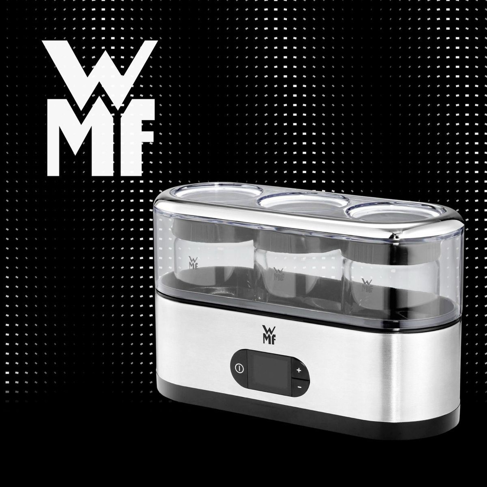 Йогуртница электрическая WMF Kitchenminis. компактная с тремя баночками и регулятором времени приготовления #1