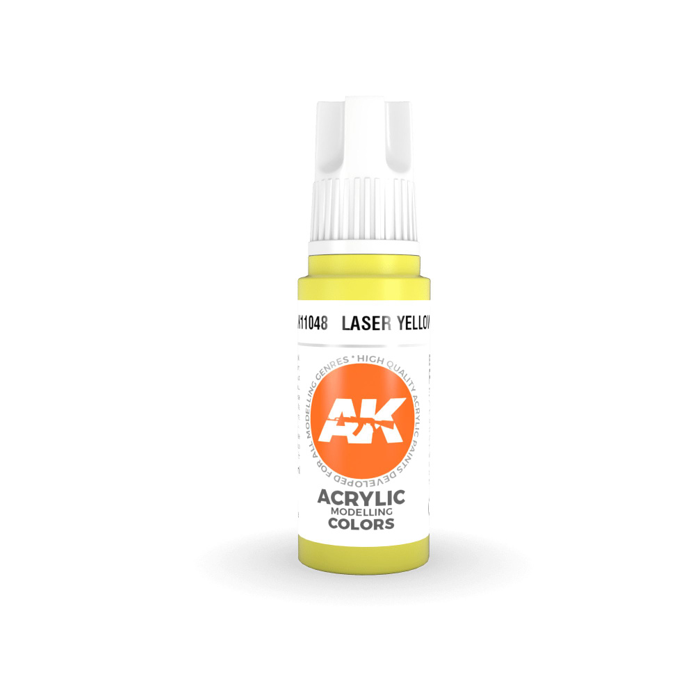 Краска акриловая AK INTERACTIVE Laser Yellow 11048 17ml #1